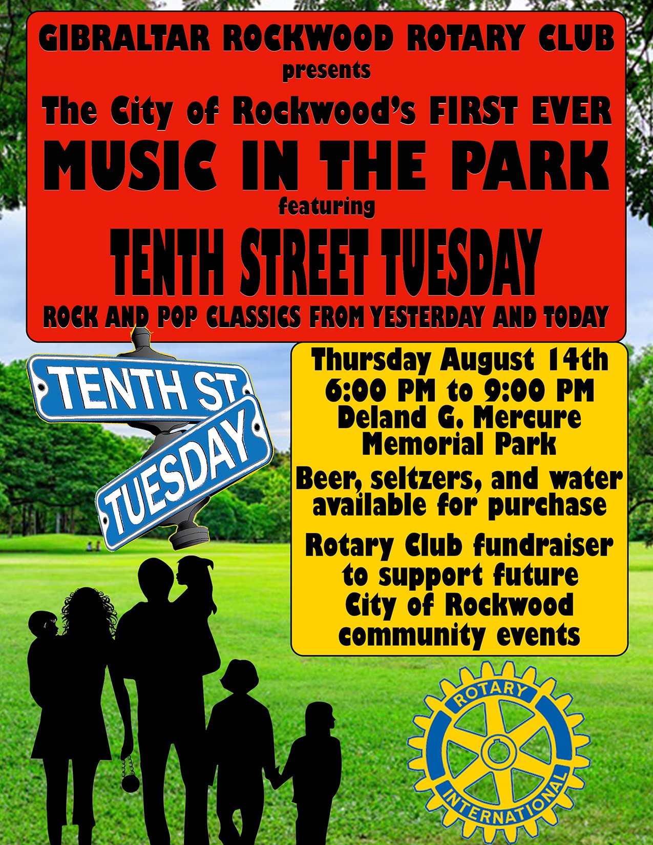 Music In The Park Flyer